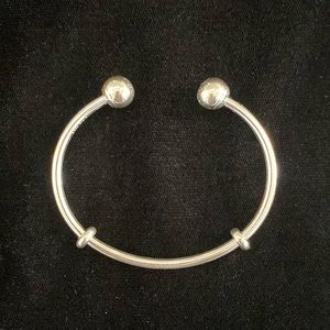 Pandora Disney 100 Open Bangle ALE S925 with 2 Sliding Silicone Spacers